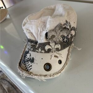 2 for $15 sale: Sun products white gold saints New Orleans distressed cadet cap